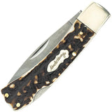 Schrade Bruin Lockback Knife Staglon Handle Premium Outdoorsman Utility With 7Cr17MoV Blade by Schrade