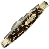 Schrade Rancher Next Gen 1136002 Folding Knife - Three Satin Blades For Everyday Utility And Outdoor Tasks by Schrade