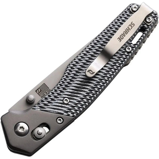 Schrade Auto Krux Pivot Lock Knife 3.25In S35VN Bead Blast Tanto G10 EDC Ready - Automatic One Hand Opening by Schrade