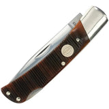 Schrade Bruin Generational Series Premium Pocket Knife for Collectors - 3.75 Inch Closed 1095HC Drop Point Blade by Schrade