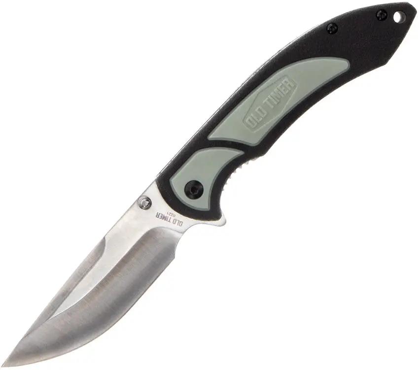 Schrade Trail Boss Linerlock Folding Knife - 3.5-Inch Satin Drop Point Blade, 8Cr13MoV Steel Outdoors by Schrade