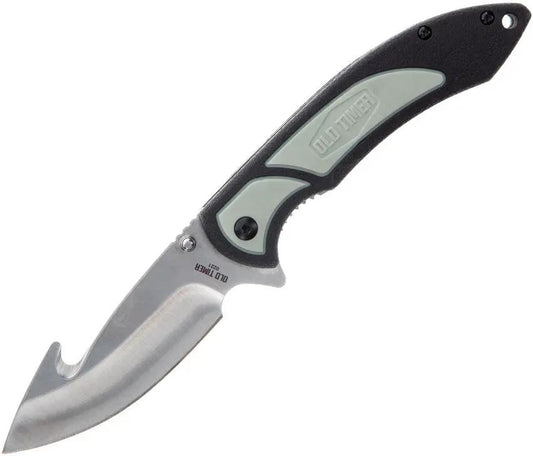 Schrade Trail Boss Guthook Linerlock Knife - Durable 8Cr13MoV 3.5 Inch Satin Blade For Hunters And Outdoorsmen by Schrade