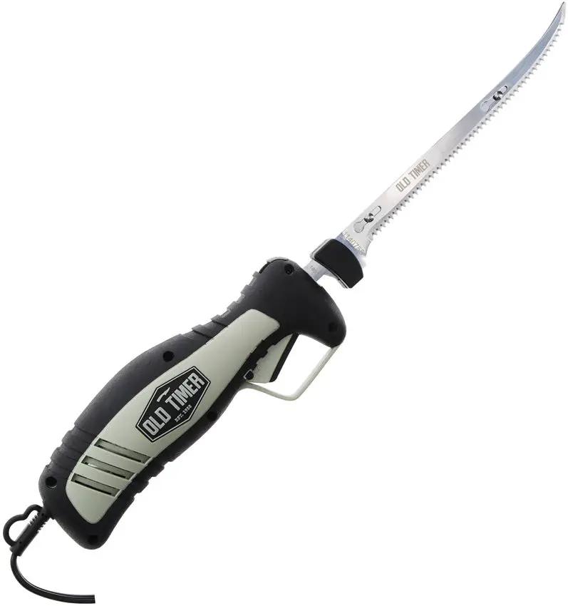 Schrade Electric Fillet Knife 110V - Serrated 8.25in Blade for Effortless Filleting with Ergonomic Handle by Schrade