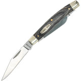 Schrade Heritage Middleman Folding Knife For Collectors - Premium D2 Satin Blades And Black Wood Handle by Schrade