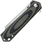Schrade Lateral Framelock Knife - Satin AUS 8 Sheepsfoot Blade With Premium G10 Handle For EDC by Schrade