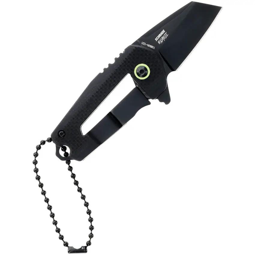 Schrade Roadie Framelock Folding Knife - Compact 3In Closed AUS10A Blade With Black G10 Handle EDC Ready by Schrade