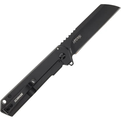 Schrade Lateral Framelock Folding Knife AUS8 Sheepsfoot Blade G10 Handle - Reliable EDC by Schrade