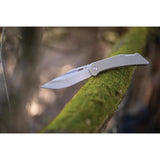 Schrade Slingshot Lockback Folding Knife 4 Inch Satin AUS 10A Blade With Tan G10 Handle For Everyday Carry by Schrade