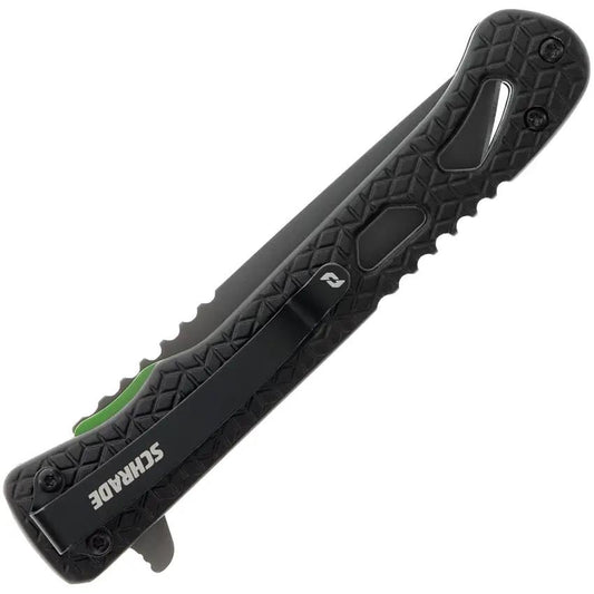Schrade Inert CLR Linerlock Tanto Knife - Compact EDC With Gray Titanium Coated AUS-10A Blade by Schrade