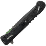 Schrade Inert CLR Linerlock Tanto Knife - Compact EDC With Gray Titanium Coated AUS-10A Blade by Schrade