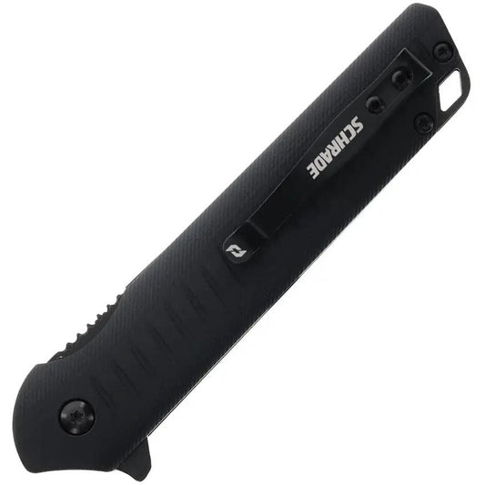 Schrade Steelhead Linerlock Knife - AUS-10A Tanto Blade, Black Oxide G10 Handle, 4.75in Closed EDC by Schrade