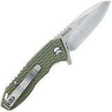 Schrade Tenacity Linerlock Knife With Durable Green Aluminum Handle And Satin AUS 10A Blade For Everyday Carry by Schrade