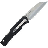 Schrade Ultimatum Lockback Knife - 3.5 Inch Satin AUS-8 Blade With Black G10 Handle For Premium EDC by Schrade