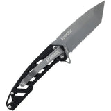 Schrade Ventricle Framelock Folding Knife - TiNi Coated AUS-10A Tanto Blade For EDC And Outdoor Tasks by Schrade