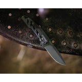 Schrade Ventricle Framelock Gray TiNi AUS-10A 3 Inch Blade EDC Knife - Slim Pocket Friendly Everyday Carry by Schrade