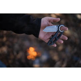 Schrade Torsion Linerlock Knife AUS8 TiNi Blade - EDC Ready With G10 Handle Finger Ring by Schrade