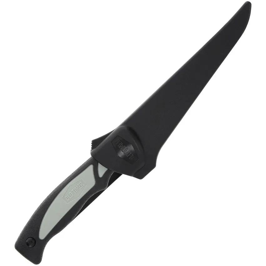 Schrade Trail Boss Fillet Knife 5.25 Inch Satin Blade With Durable TPE Handle For Anglers And Outdoor Cooks by Schrade