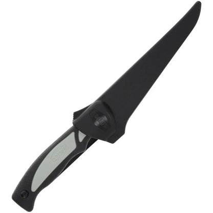 Schrade Trail Boss Fillet Knife 5.25 Inch Satin Blade With Durable TPE Handle For Anglers And Outdoor Cooks by Schrade