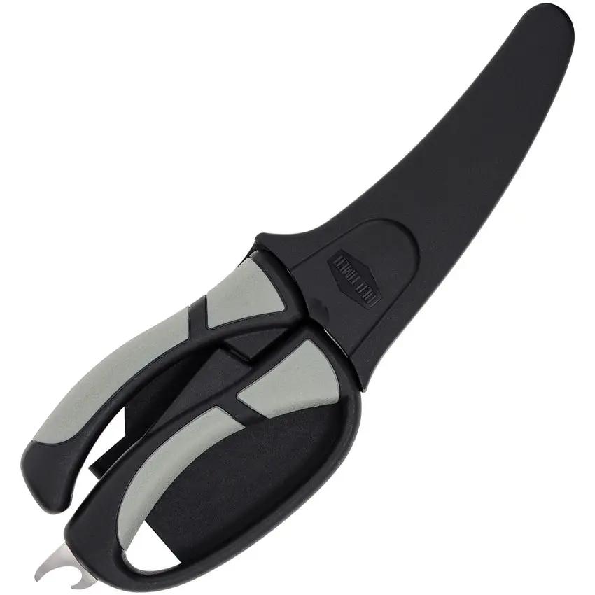 Schrade Trail Boss Game Shears - 10.25 Inch Overall Length With 5 Inch Satin Blades Bottle Opener And Safety Lock by Schrade