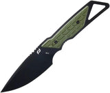 Schrade Outback Fixed Blade Knife - 9 Inch AUS 8 Steel With Green Rubber Handle And Extended Tang For Rugged Outdoorsmen by Schrade