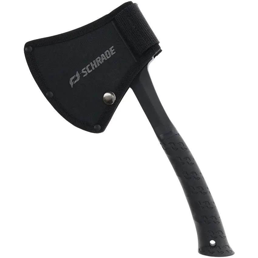 Schrade Bedrock Camp Axe - Durable 3Cr13 Stainless Head With Three And A Half Inch Cutting Edge For Campers by Schrade