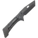 Schrade Girder Framelock Knife - TiNi Coated AUS 8 Tanto Blade 3.5 Inch, 5 Inch Closed, Extended Tang EDC Ready by Schrade