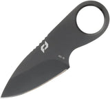 Schrade Spare Change Fixed Blade Knife - One Piece Construction Finger Ring 3.5 Inch AUS-10A TiNi Drop Point, EDC Ready by Schrade