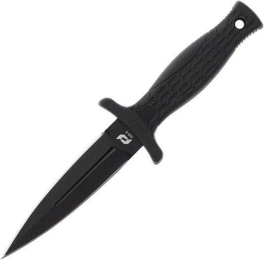 Schrade Needle Fixed Blade Knife - 3 Inch AUS 8 Dagger Blade Full Tang With Rubber Handle For Outdoor Enthusiasts