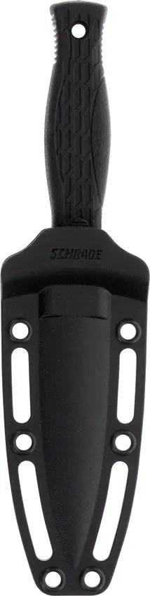 Schrade Needle Fixed Blade Knife - 3 Inch AUS 8 Dagger Blade Full Tang With Rubber Handle For Outdoor Enthusiasts by Schrade