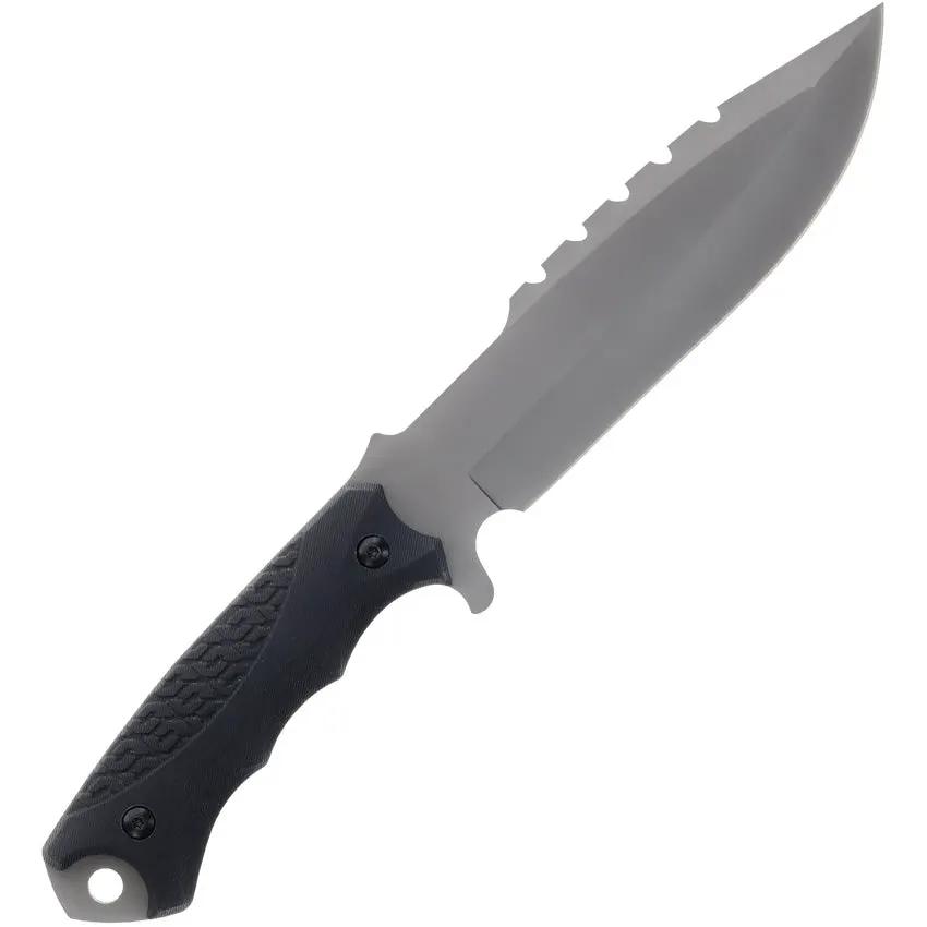 Schrade Extreme Survival Fixed Blade Knife 11.5in TiNi AUS10A G10 Sawback - Built For Bushcraft And Survival by Schrade