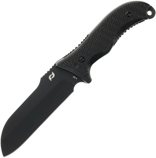 Schrade Bedrock Sheepsfoot Fixed Blade Knife AUS8 Stainless Steel 4.25 Inch Blade Rugged Outdoor - Field Utility