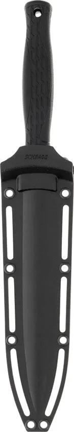 Schrade Needle Magnum Fixed Blade Knife - 6 Inch Partially Serrated AUS 8 Blade For Outdoor Survival by Schrade