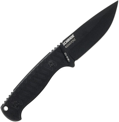 Schrade Bitterroot Fixed Blade Knife - 4 Inch AUS-10A Blade With G10 Handle And Integrated Sharpener