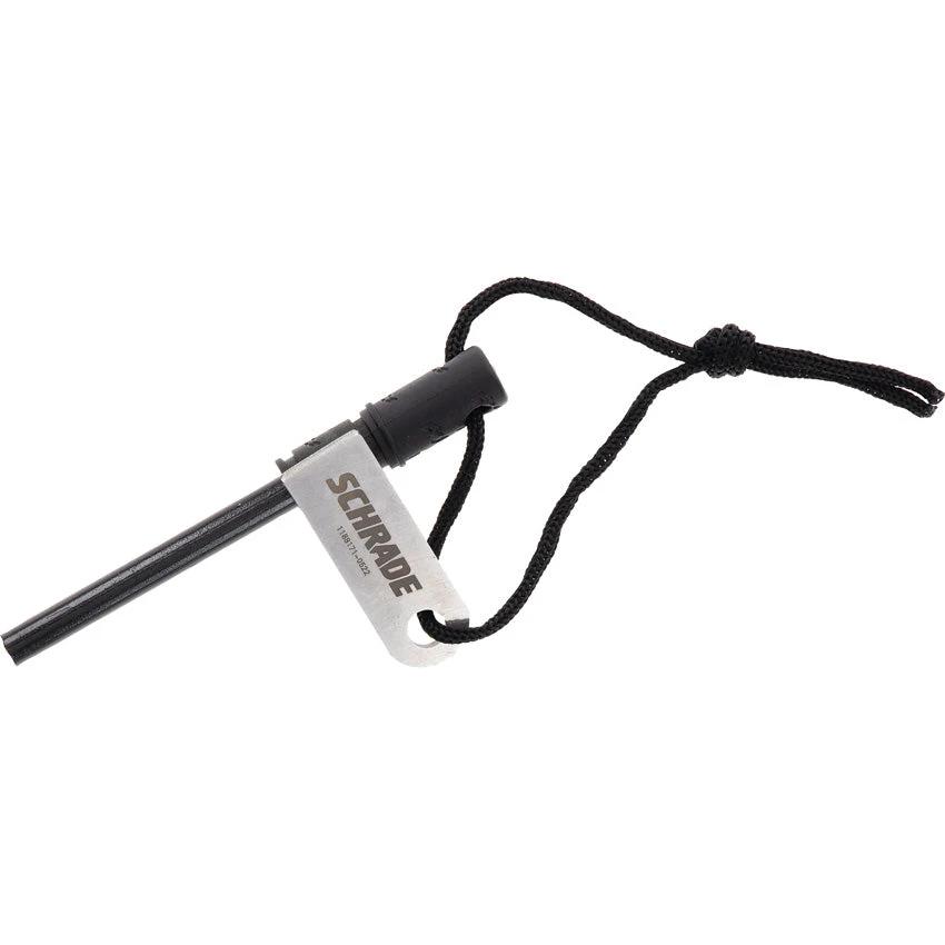 Schrade Fire Starter Ferro Rod 3.75in With Steel Striker And Lanyard For Outdoor Enthusiasts