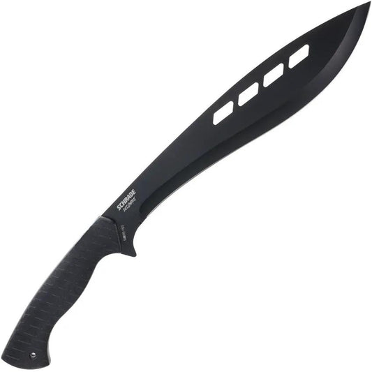 Schrade Decimate Kukri Knife - 13 Inch Black Oxide 3Cr13 Blade Full Tang For Rugged Outdoor Survival by Schrade