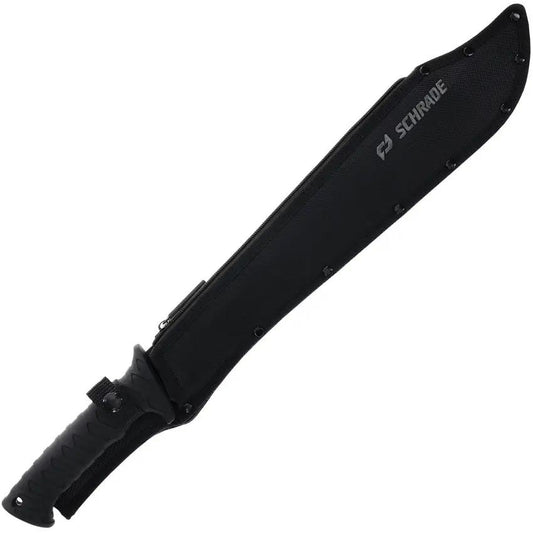 Schrade Decimate Sawback Machete - 15 Inch Blade Full Tang For Ultimate Outdoor Survival And Brush Clearing by Schrade