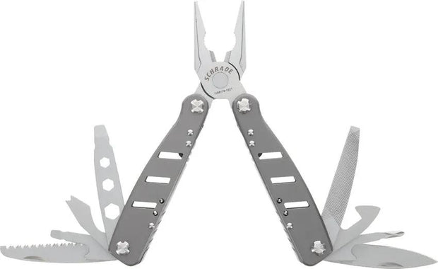 Schrade Callous Multi Tool 1182531 Stainless Steel Pliers - 14 Tools For EDC Ready, Compact 6.5-Inch by Schrade