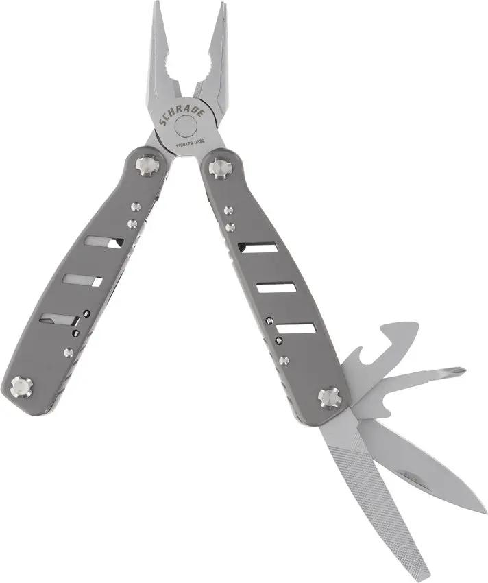 Schrade Callous Multi Tool 1182531 Stainless Steel Pliers - 14 Tools For EDC Ready, Compact 6.5-Inch by Schrade