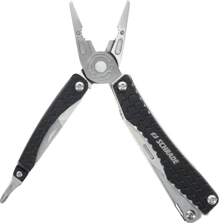 Schrade Clench Multi Tool 1182532 - Pliers Wire Cutter Scissors Bottle Opener For EDC Compact Four Inch Closed