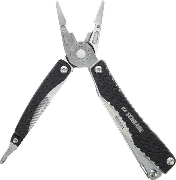 Schrade Clench Multi Tool 1182532 - Pliers Wire Cutter Scissors Bottle Opener For EDC Compact Four Inch Closed