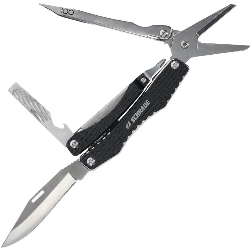 Schrade Clench Multi Tool 1182532 - Pliers Wire Cutter Scissors Bottle Opener For EDC Compact Four Inch Closed by Schrade