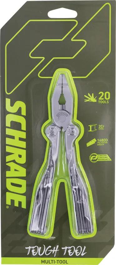 Schrade Tough Tool Multi Tool 18 Function 7 Inch Stainless Handles All In One Versatile Outdoor Tool by Schrade