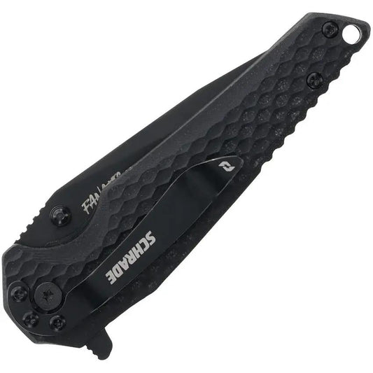 Schrade Fanatic Linerlock Knife - 3 Inch AUS-8 Blade, G10 Handle, Extended Tang for EDC by Schrade