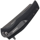 Schrade Torsion Linerlock Folding Knife - EDC Ready Compact 3.25 Inch AUS-8 TiNi Blade Black G10 Handle by Schrade