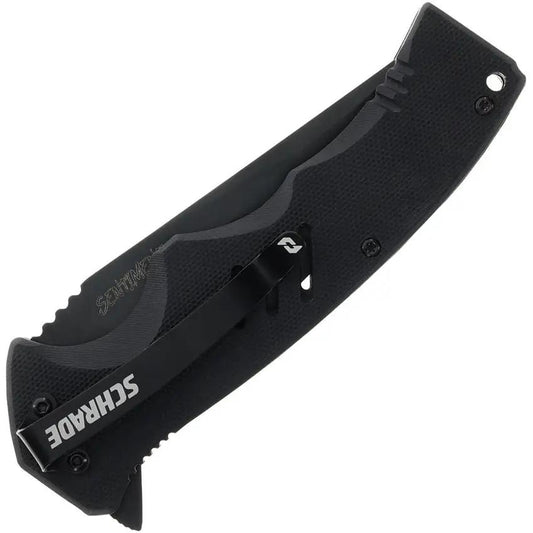 Schrade Sentiment Linerlock Folding Knife - EDC Companion With AUS 8 Blade And Black G10 Handle Pocket Clip by Schrade