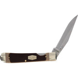 Schrade Old Timer Trapper Linerlock Knife - 3.25 Inch Satin Clip Point Blade With Delrin Handle For EDC by Schrade