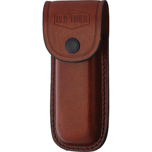 Schrade Old Timer Cave Bear Lockback Knife - 4 Inch Satin Clip Point Blade, Bone Handle, Belt Sheath by Schrade