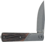 Schrade Frontier Barlow Knife 1203145 - Luxewood Handle, Gray-Coated Clip Point Blade, EDC Ready by Schrade