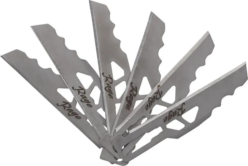 Schrade Enrage 6 Utility Blades 2.1 Inch Replacement Six Pack For Enrage 6 Knife Durable DIY Outdoor Use by Schrade