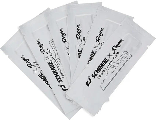 Schrade Enrage 7 Replaceable Blade Pack - Six Durable Blades For Framelock Knife Enthusiasts by Schrade